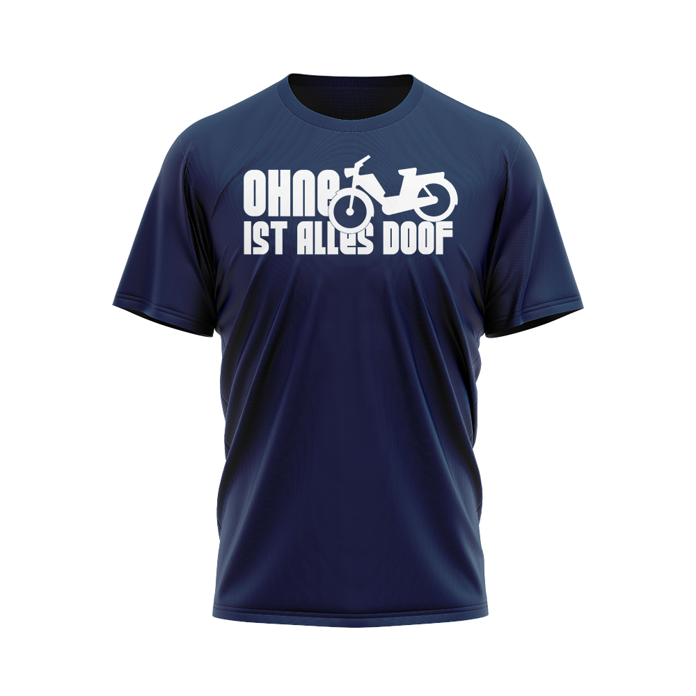 Ohne Mofa ist alles doof Logo T-Shirt von Mofalegends