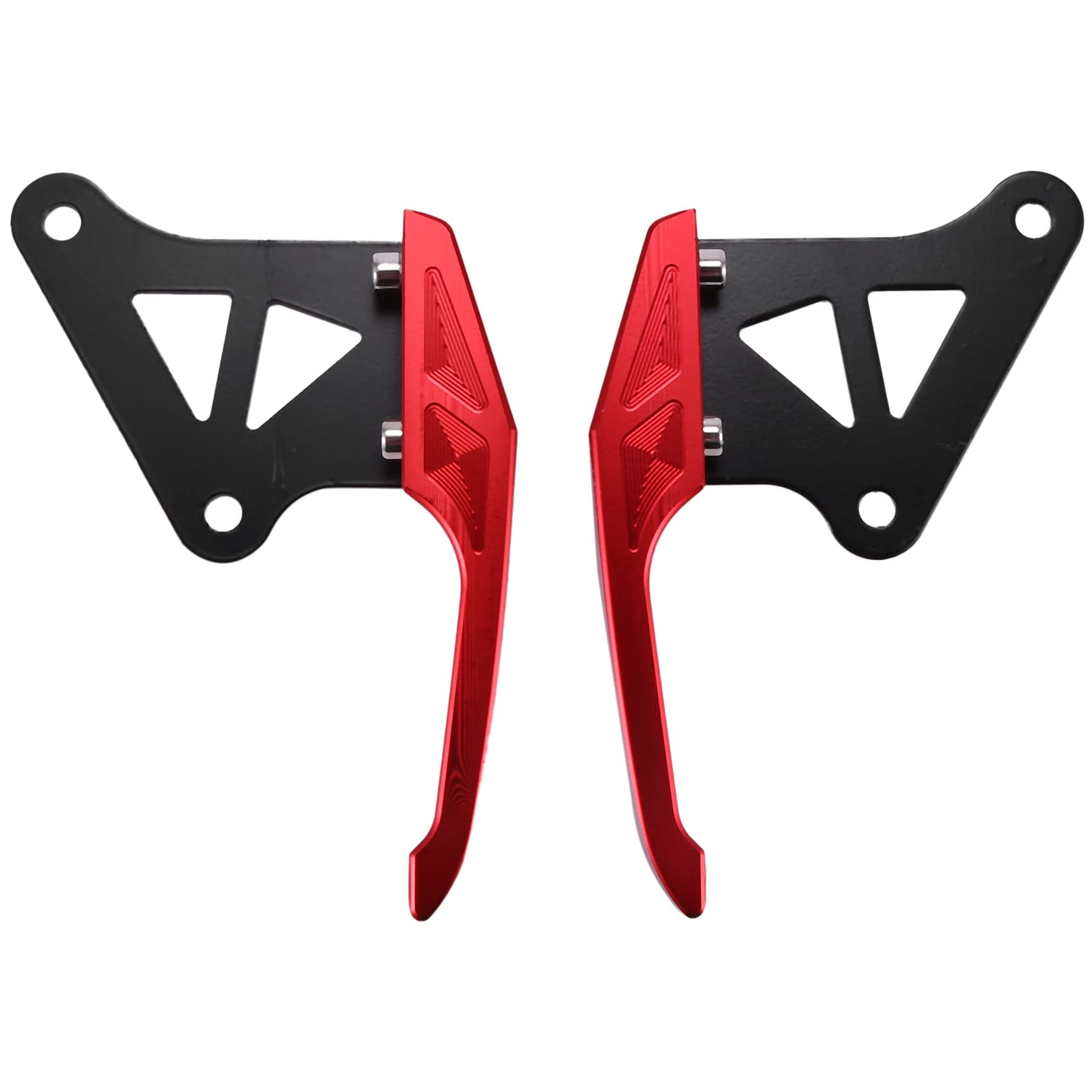 Mogzank Motorrad Zubehhr, Hintere Armlehnen, Hintere Armlehnen, Aluminium Universal Heck für Grom Msx125 MSX 125 (Rot) von Mogzank