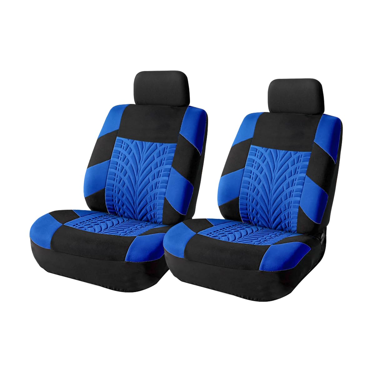 Moly Magnolia Autositzbezüge für Vordersitze, atmungsaktiv, wasserdicht, Polyester, Anti-Rutsch-Split-Auto-Kissenbezug, Fahrerinnenzubehör für die meisten Autos, LKW, SUV, Van (blau) von Moly Magnolia