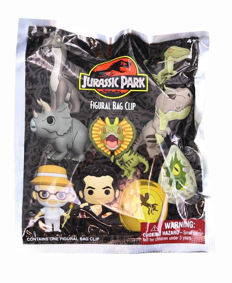 Monogram International Jurassic Park 3D Foam Bag Clip | One Random von Monogram