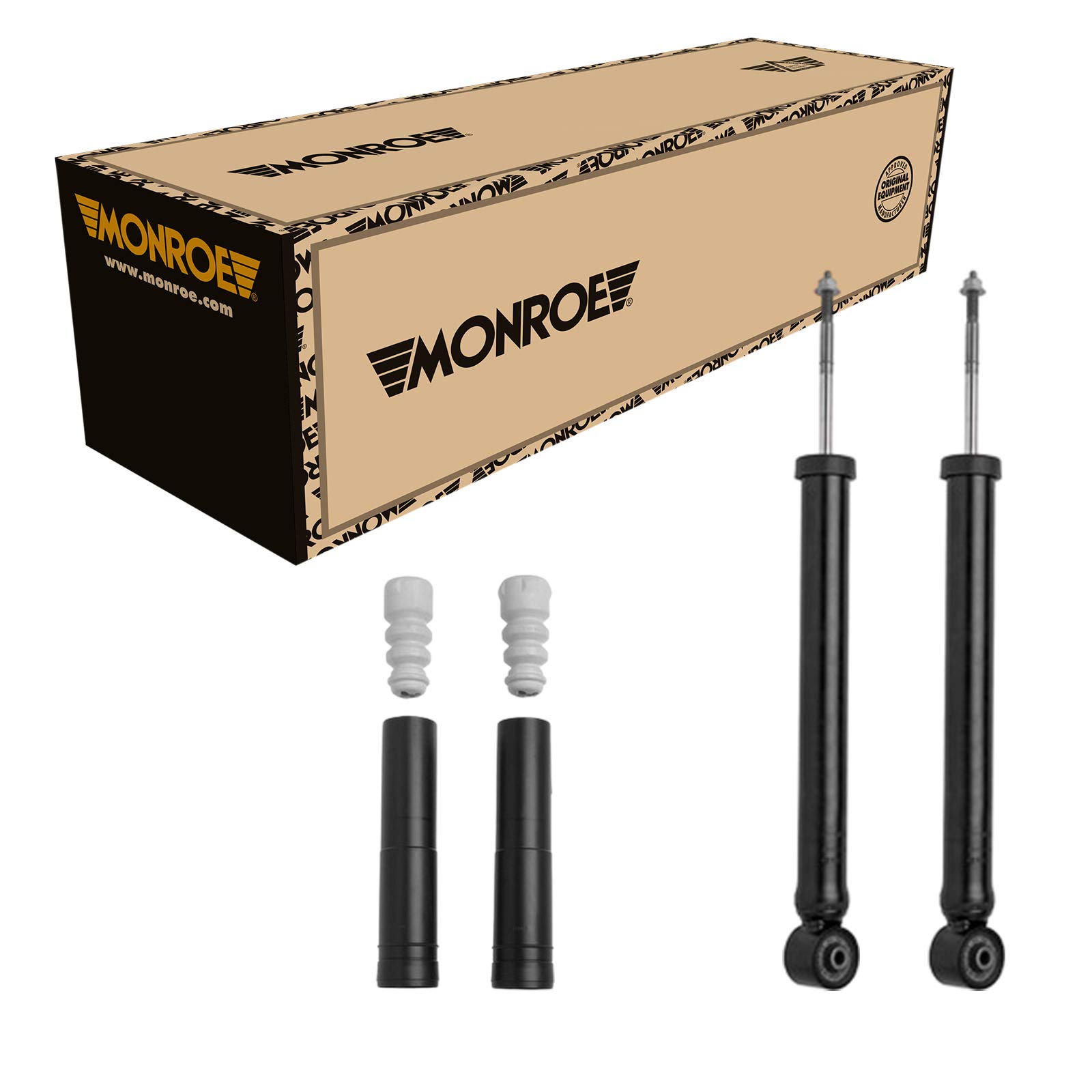 Monroe 2 Stoßdämpfer Hinten passend für + Staubschutz passend für Skoda Citigo VW UP Federbein von Monroe Bundle