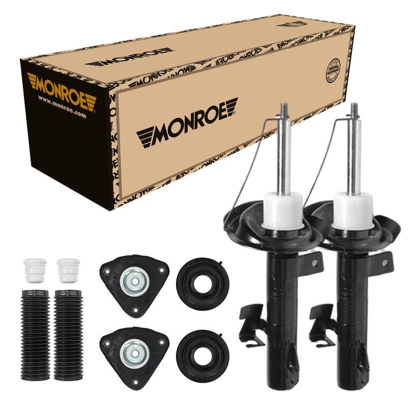 Monroe 2 Stoßdämpfer Vorne + Domlager und Staubschutz passend für Mazda 3 BK BL von Monroe Bundle