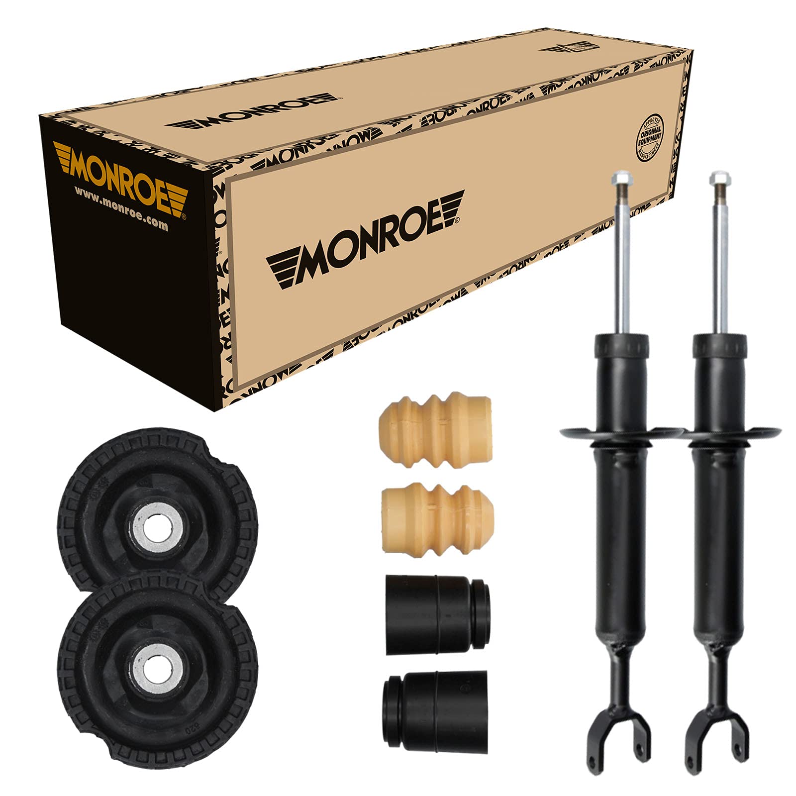 Monroe Stoßdämpfer Vorne + Domlager Staubschutz für VW Passat Variant 3B6 von Monroe Bundle