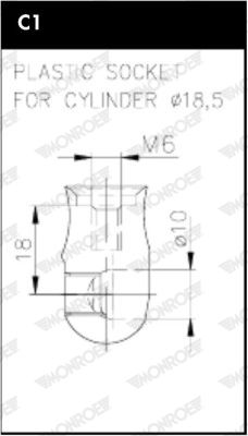 Gasfeder, Koffer-/Laderaum mitte links Monroe ML6379 Gasfeder, Koffer-/Laderaum mitte links Monroe ML6379 von Monroe