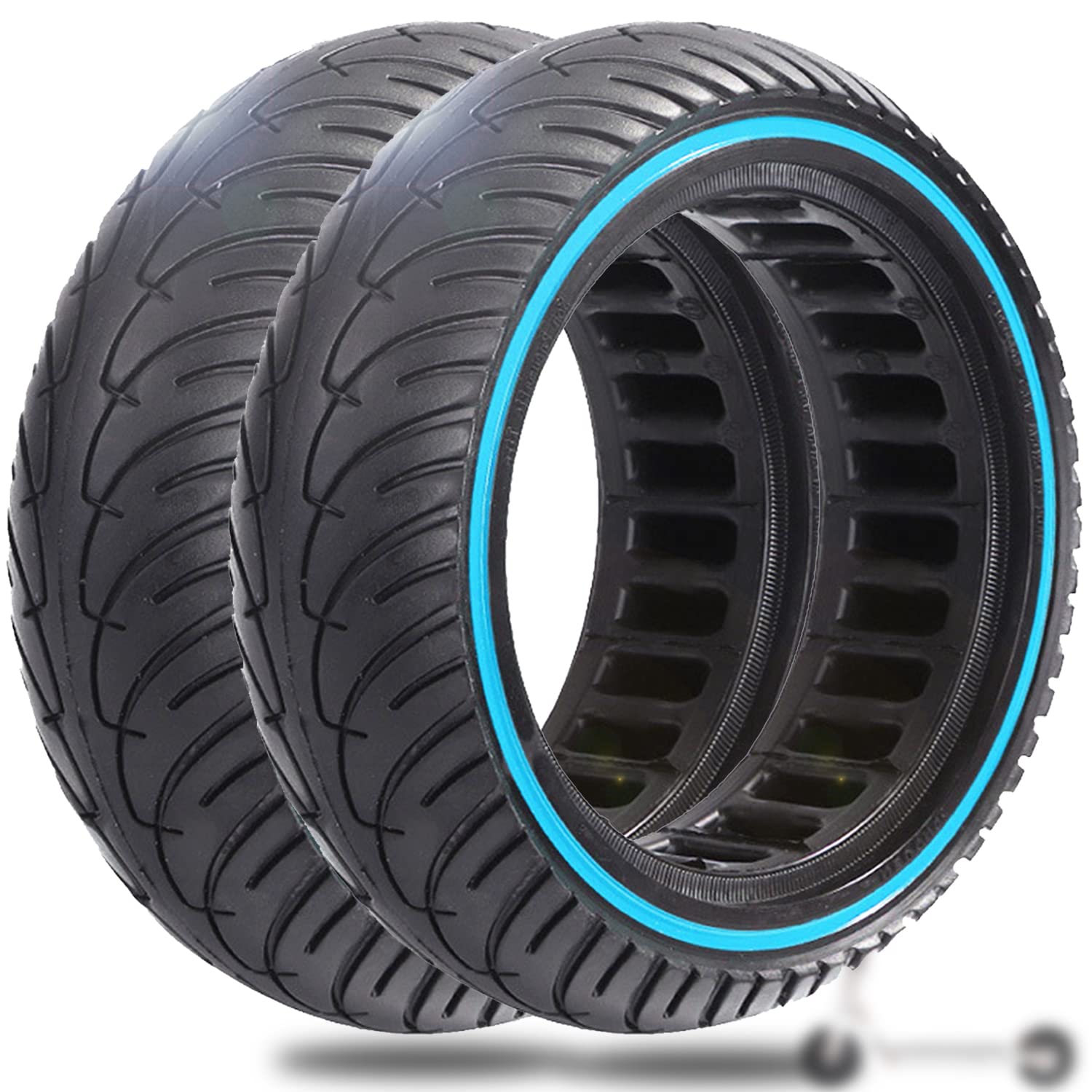 Monuary 2PCS Schlauchloser Reifen 50/75-6.1, E Roller Vollgummireifen 8 1/2 x2, Reifen 8,5x2 Vollgummi für E Scooter Xiaomi Scooter 3/3 Lite/Pro 2 /M365 Monuary 2PCS Schlauchloser Reifen 50/75-6.1, E Roller Vollgummireifen 8 1/2 x2, Reifen 8,5x2 Vollgummi für E Scooter Xiaomi Scooter 3/3 Lite/Pro 2 /M365 von Monuary