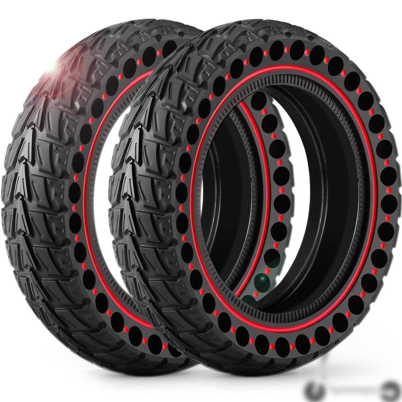 Monuary 2PCS Schlauchloser Reifen 50/75-6.1, E Roller Vollgummireifen 8 1/2 x2, Reifen 8,5x2 Vollgummi für E Scooter Xiaomi Scooter 3/3 Lite/Pro 2 /M365 von Monuary