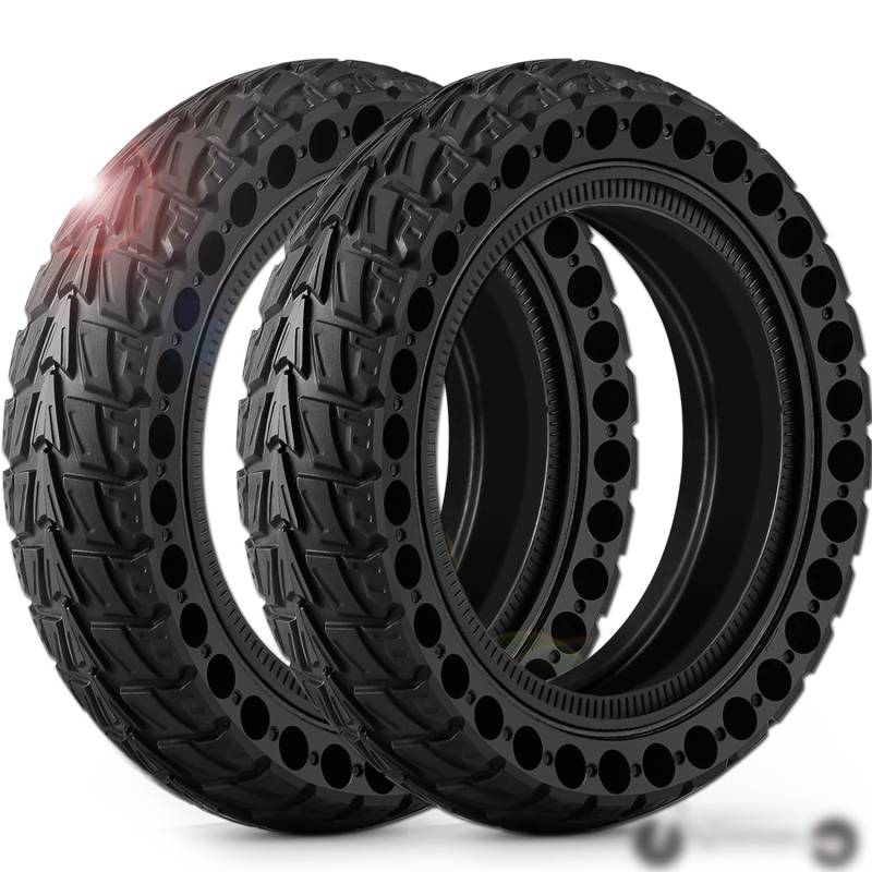 Monuary 2PCS Schlauchloser Reifen 50/75-6.1, E Roller Vollgummireifen 8 1/2 x2, Reifen 8,5x2 Vollgummi für E Scooter Xiaomi Scooter 3/3 Lite/Pro 2 /M365 von Monuary
