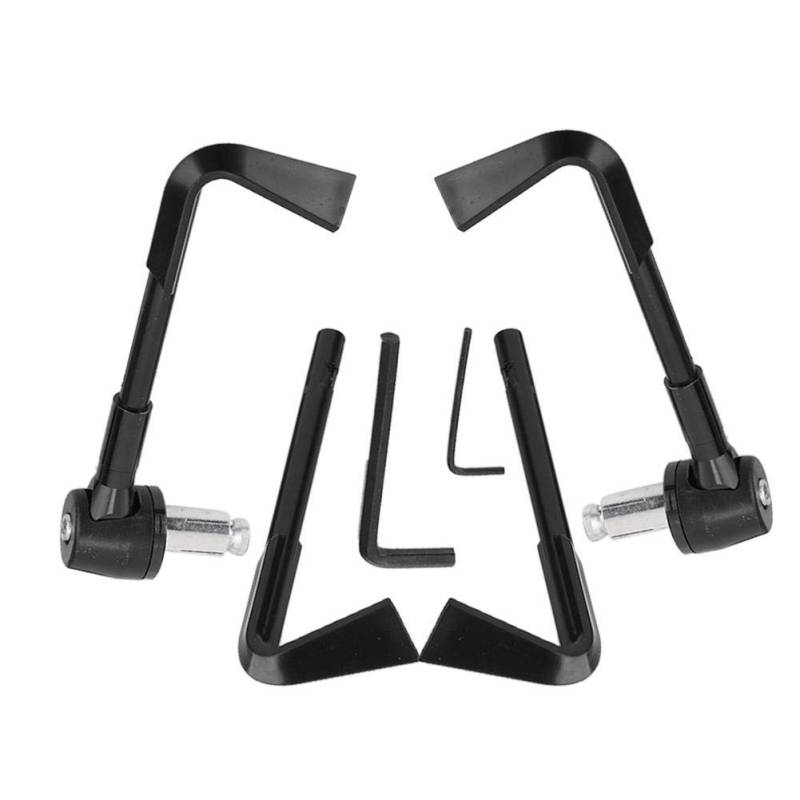 Motorrad-Bremsschutzhebel-Kit, CNC-Motorrad-Handgriffschutz-Bremshebel Schutzschutz + Ersatzhebel + Inbusschlüssel(Schwarz) von CHICHL