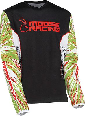 Moose Offroad Agroid, Trikot Jugend - Grün/Rot/Schwarz - XL von Moose Offroad