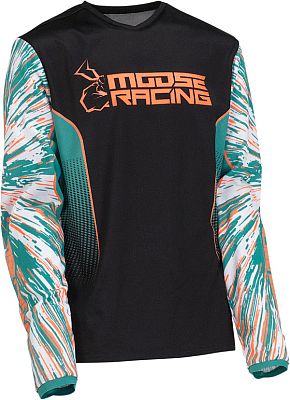 Moose Offroad Agroid, Trikot Jugend - Orange/Schwarz - S von Moose Offroad
