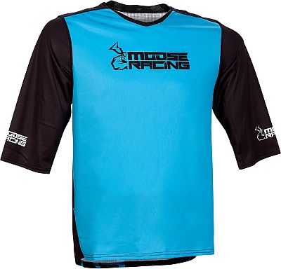 Moose Racing Mountain, MTB-Trikot 3/4-Arm - Schwarz/Blau - XXL von Moose Offroad