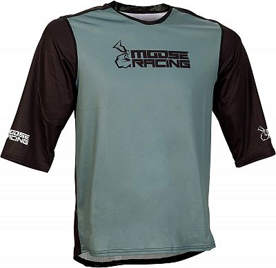 Moose Racing Mountain, MTB-Trikot 3/4-Arm - Schwarz/Grau - XXL von Moose Offroad
