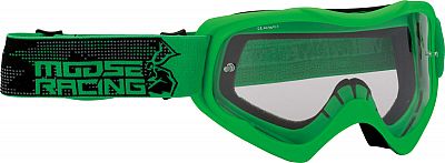 Moose Racing Qualifier Agroid, Crossbrille - Grün/Schwarz Klar von Moose Offroad