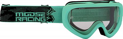 Moose Racing Qualifier Agroid, Crossbrille Kinder - Hellgrün/Schwarz Klar von Moose Offroad