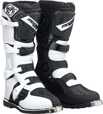 Moose Racing Qualifier MX, Stiefel - Weiß/Schwarz - 11 US von Moose Offroad