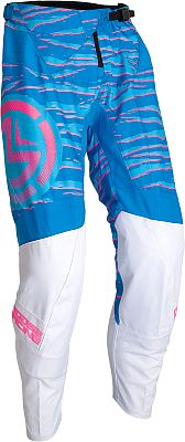 Moose Offroad Qualifier, Textilhose - Blau/Pink/Weiß - 46 von Moose Offroad