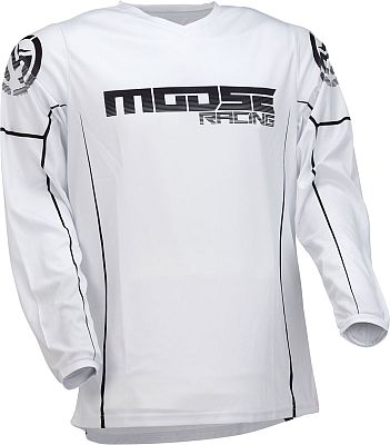 Moose Racing Qualifier S22, Trikot - Schwarz/Weiß - 3XL von Moose Racing