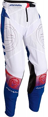 Moose Offroad Sahara, Textilhose - Weiß/Rot/Blau - 34 von Moose Offroad