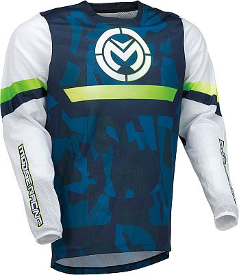 Moose Offroad Sahara, Trikot - Blau/Grün/Weiß - M von Moose Offroad