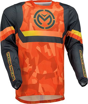 Moose Offroad Sahara, Trikot - Orange/Gelb/Schwarz - XL von Moose Offroad