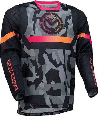 Moose Offroad Sahara, Trikot - Schwarz/Orange/Grau - XXL von Moose Offroad