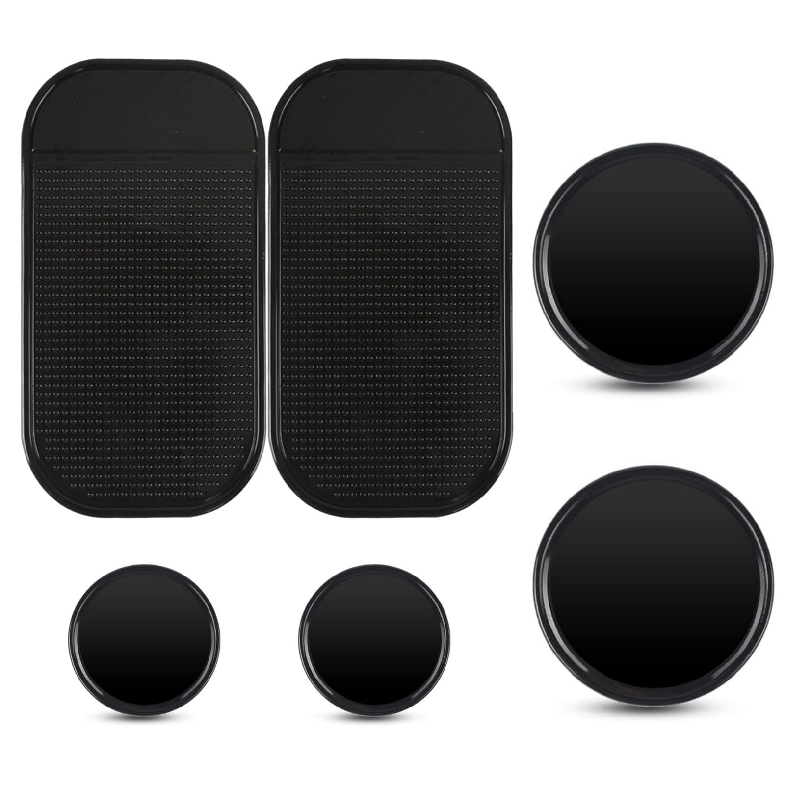 Mooshy 6 Stück Auto Anti Rutsch Matte Antirutschmatte für Handy Waschbare Nano Gel Pad Doppelseitig Klebende Schwarz Antirutsch Pads für Armaturenbrett und Handy Rund 8CM 5CM und Quadrat Mooshy 6 Stück Auto Anti Rutsch Matte Antirutschmatte für Handy Waschbare Nano Gel Pad Doppelseitig Klebende Schwarz Antirutsch Pads für Armaturenbrett und Handy Rund 8CM 5CM und Quadrat von Mooshy