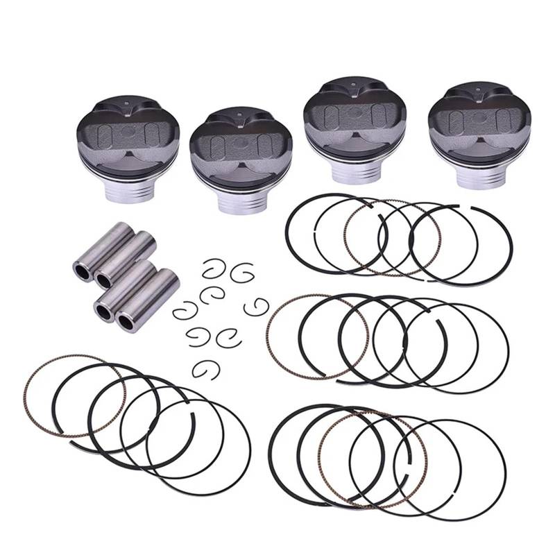 4set STD ~ +100 76mm ~ 77mm Motorrad Kolben Ringe Kit for CBR1000RR CBR 1000 RR CBR1000RA CBR 1000 RA EINE 2A 3AC 5AC 2009(4 Set 77mm) von Mooyaya