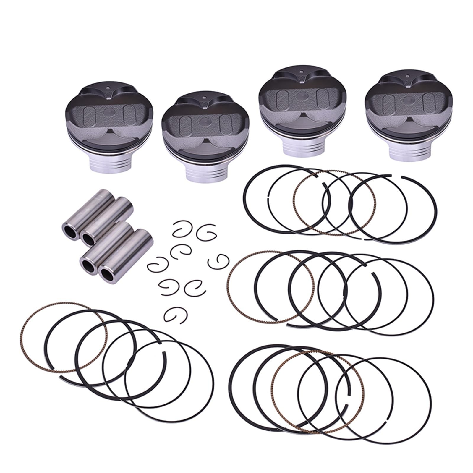 4set STD +25 +50 +75 +100 76mm 76,25mm 76,5mm 76,75mm 77mm Motorrad Kolben & Ring Kit for CBR1000RR 2A-A - HURRICANE 1000(4 Set 76mm) von Mooyaya