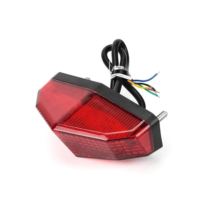 Motorrad Kennzeichen Halter Bremslicht Blinker for SUZUKI DRZ400SM DRZ 400 SM/S/E(Only Light Red) von Mooyaya