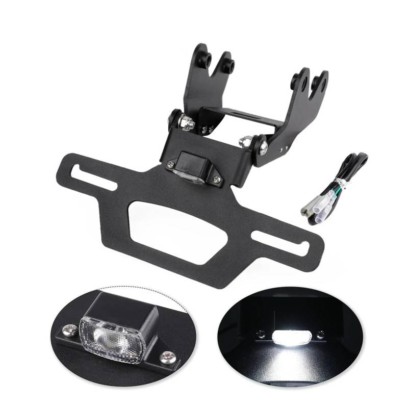 Motorrad Kennzeichenhalter Licht for MT-09 SP Y-AMT 2024-2025(Item A) von Mooyaya