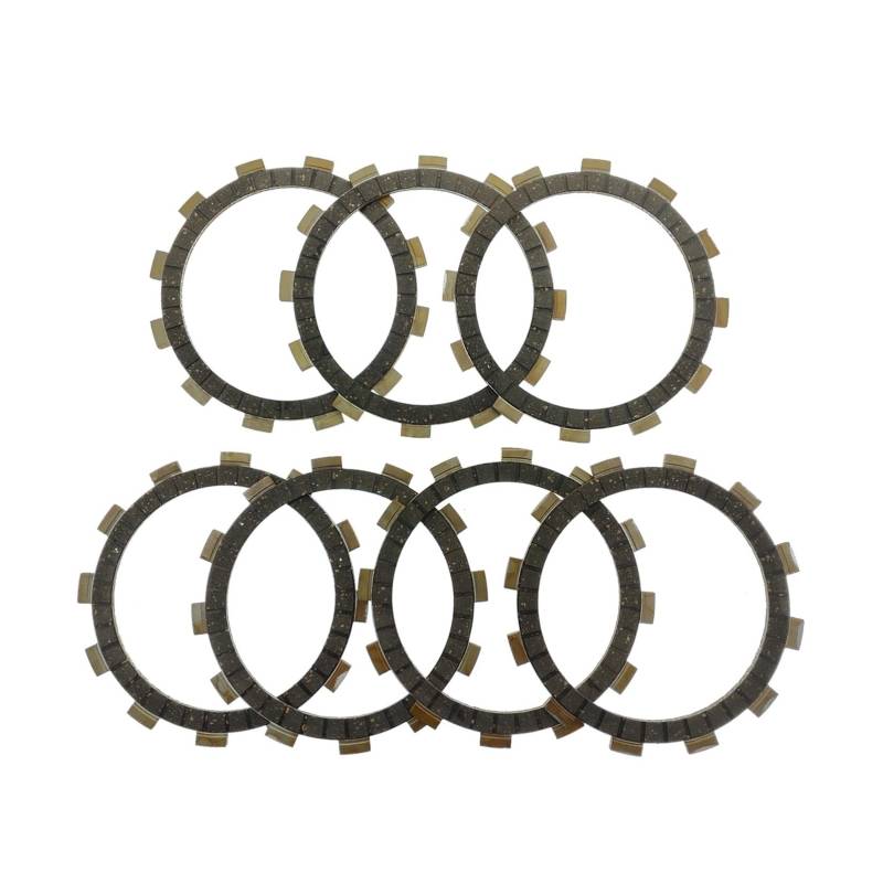 Motorrad Kupplung Reibung Stahl Platte Discs for GN250 Inazuma GW250 GZ250 VL250 TU250 DR250S SW-1 GW GZ GN TU Intruder LC 250(Friction Disc - 7pcs) von Mooyaya
