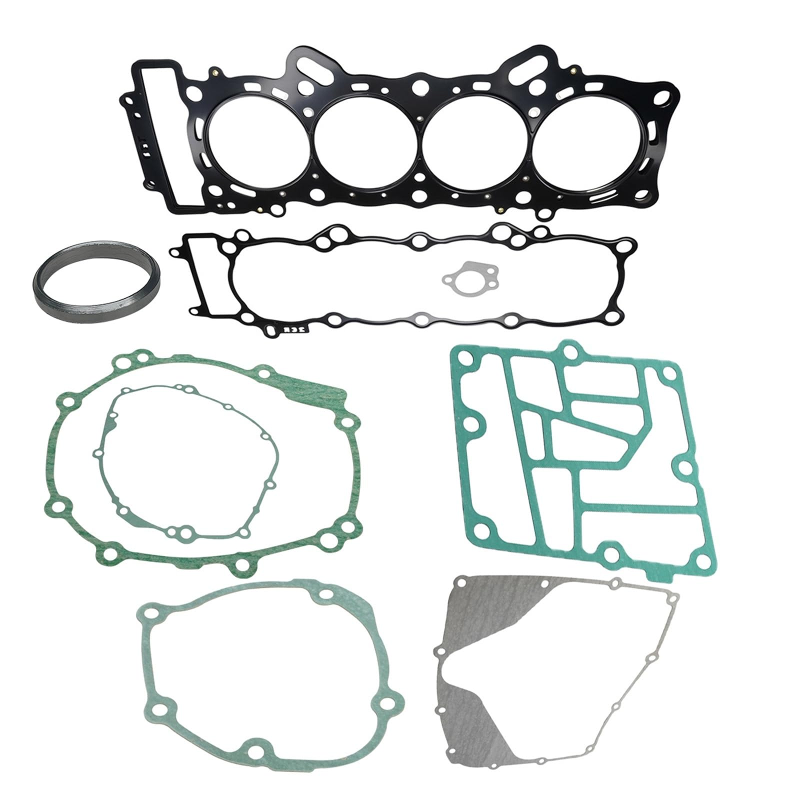 Motorrad Motor Zylinderkopf Kupplung Abdeckung Kurbelgehäuse Dichtung Kits Set for YZF-R1 2020-2024 R1M 2021-2024 von Mooyaya