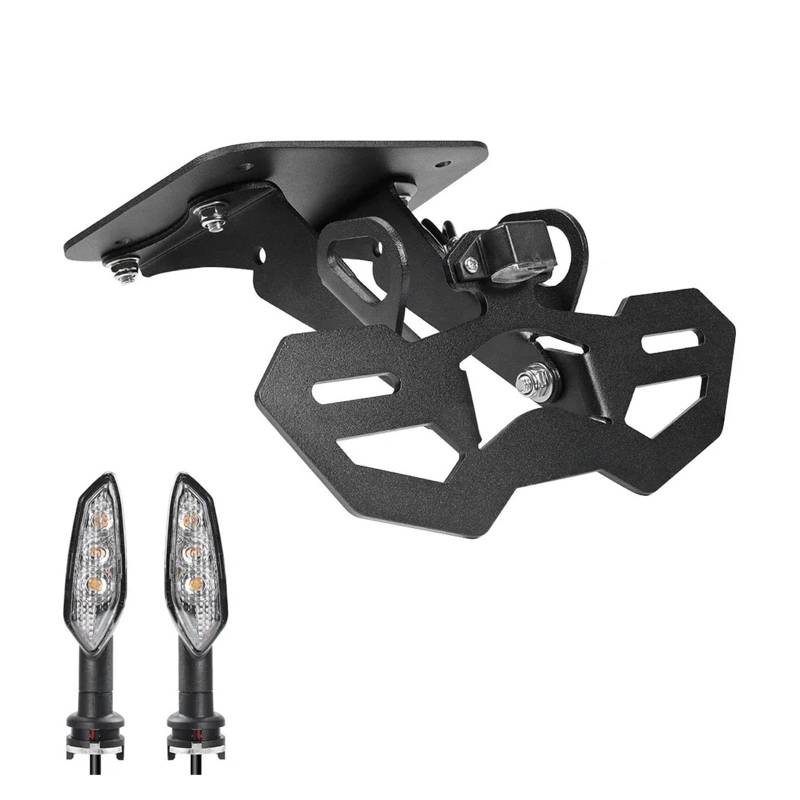 Motorrad blinker Kennzeichenhalter for MT03 MT25 YZF R3 R25 2015-2024(Holder and Light A) von Mooyaya