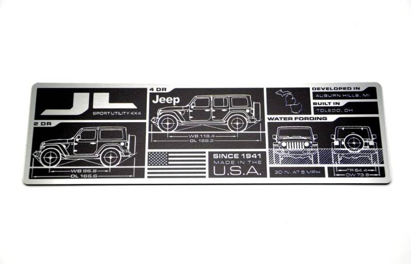 Jeep® Datenschild (Wrangler JL/U) von Mopar