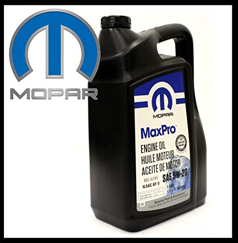 MOPAR Motoröl 5W20 (Inhalt 5 Liter) SAE/VISKOSITAET 5W-20 / Spezifikationen API SN, ILSAC GF-5 von Mopar