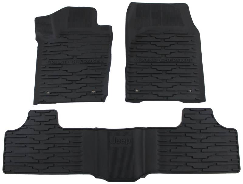 Mopar Jeep Grand Cherokee 82213686 schwarz Allwetter Fußmatte, Allwetter von Mopar