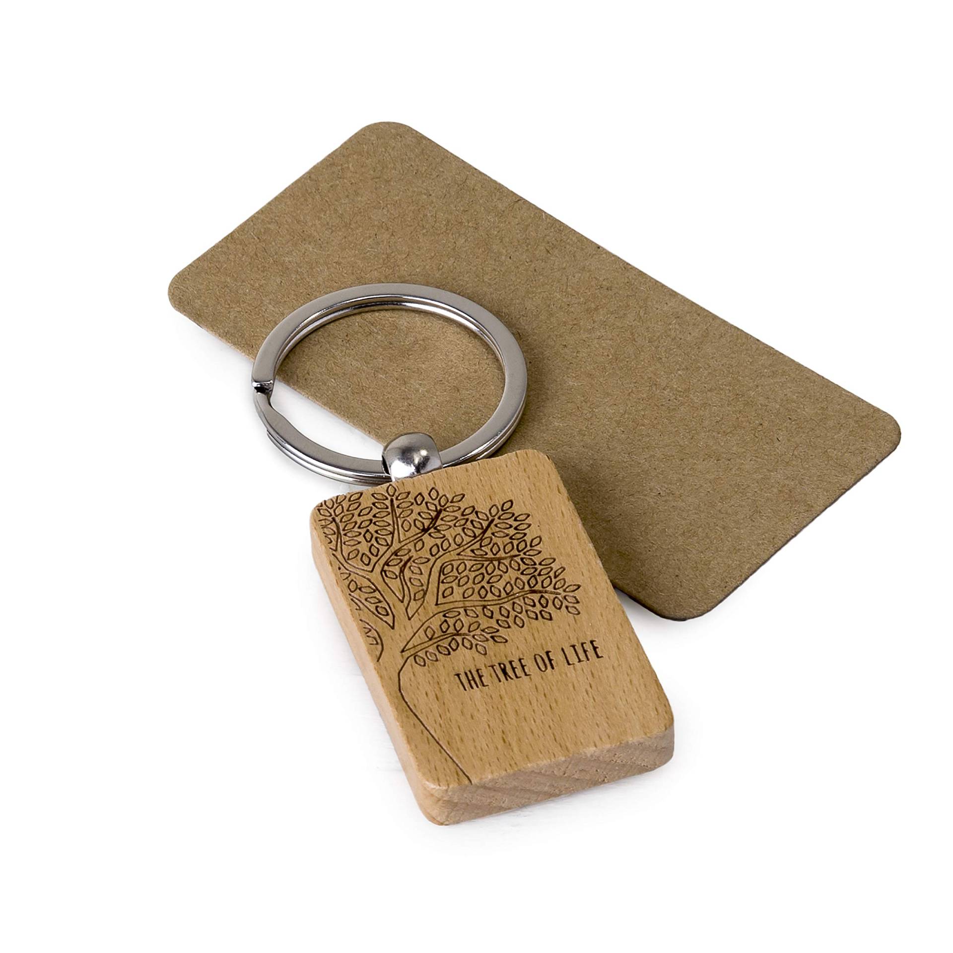 Mopec The tree of life Schlüsselanhänger aus Holz, Braun, 9 x 3,2 cm Mopec The tree of life Schlüsselanhänger aus Holz, Braun, 9 x 3,2 cm von Mopec