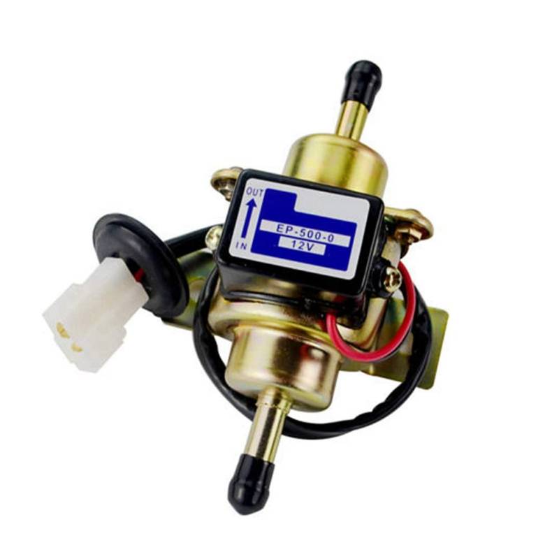 12V Auto Elektrische Kraftstoffpumpe,MoreChioce Metallniederdruck Kraftstoffpumpe 3–5 PSI öl Inline Kraftstoffpumpe von MoreChioce