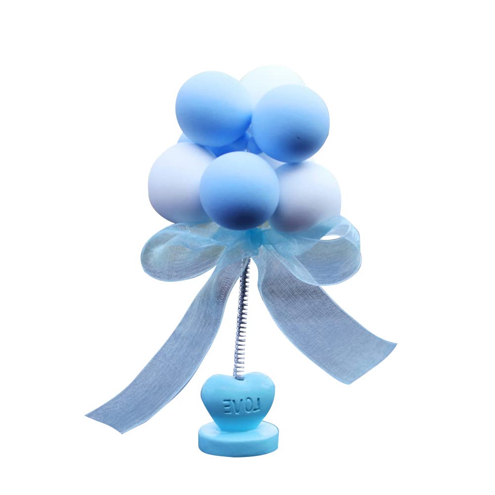 Auto Ballon Dekoration Ornament,MoreChioce Kreative Niedliches Armaturenbrett Dekoration Harz Ornament Auto-büro-Schreibtisch-Dekoration Auto Büro Kabine Zubehör Geschenke,Blau weiß von MoreChioce