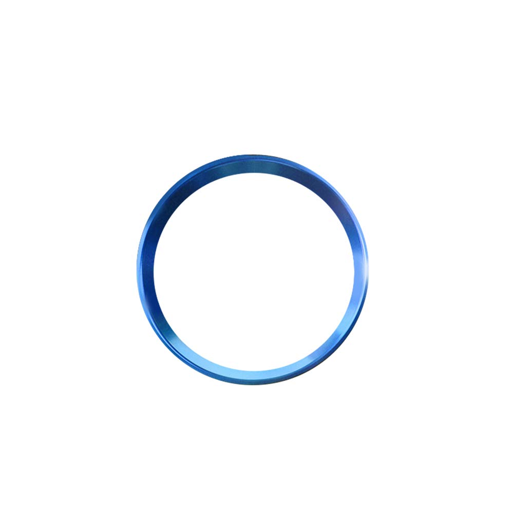 Auto Lenkrad Ring, MoreChioce Aluminiumlegierung Auto Lenkrad Dekorativer Ring Dekorationsring Rahmen Trim Innenaufkleber Lenkrad Ring Verkleidung kompatibel für ABECLAGLAGL Klasse,Blau Mini von MoreChioce