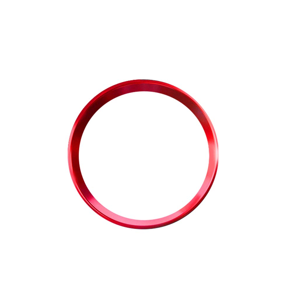 Auto Lenkrad Ring, MoreChioce Aluminiumlegierung Auto Lenkrad Dekorativer Ring Dekorationsring Rahmen Trim Innenaufkleber Lenkrad Ring Verkleidung kompatibel für ABECLAGLAGL Klasse,Rot Groß von MoreChioce