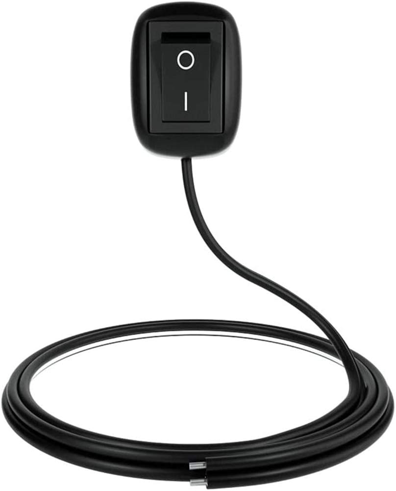 DV 12V 10A MoreChioce Wippschalter,Universal Auto Schalter Einfügen Kippschalter Schwarz Einrastbare Schalter Off/ON mit Kabel für Auto Boot,0,5m von MoreChioce