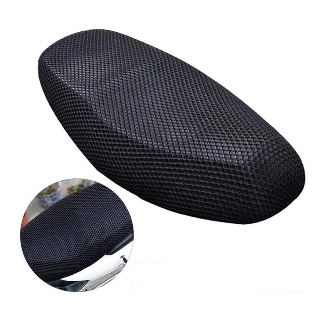 MoreChioce Motorrad Kissen Mesh Sitzbezug, Atmungsaktive Motorrad Sitzbezüge rutschfeste Sitzbank Protector Wärmeisolierende Offroad Motorradkissenbezug Oxford Sitzbezug Weiche Sitzbezug,L von MoreChioce