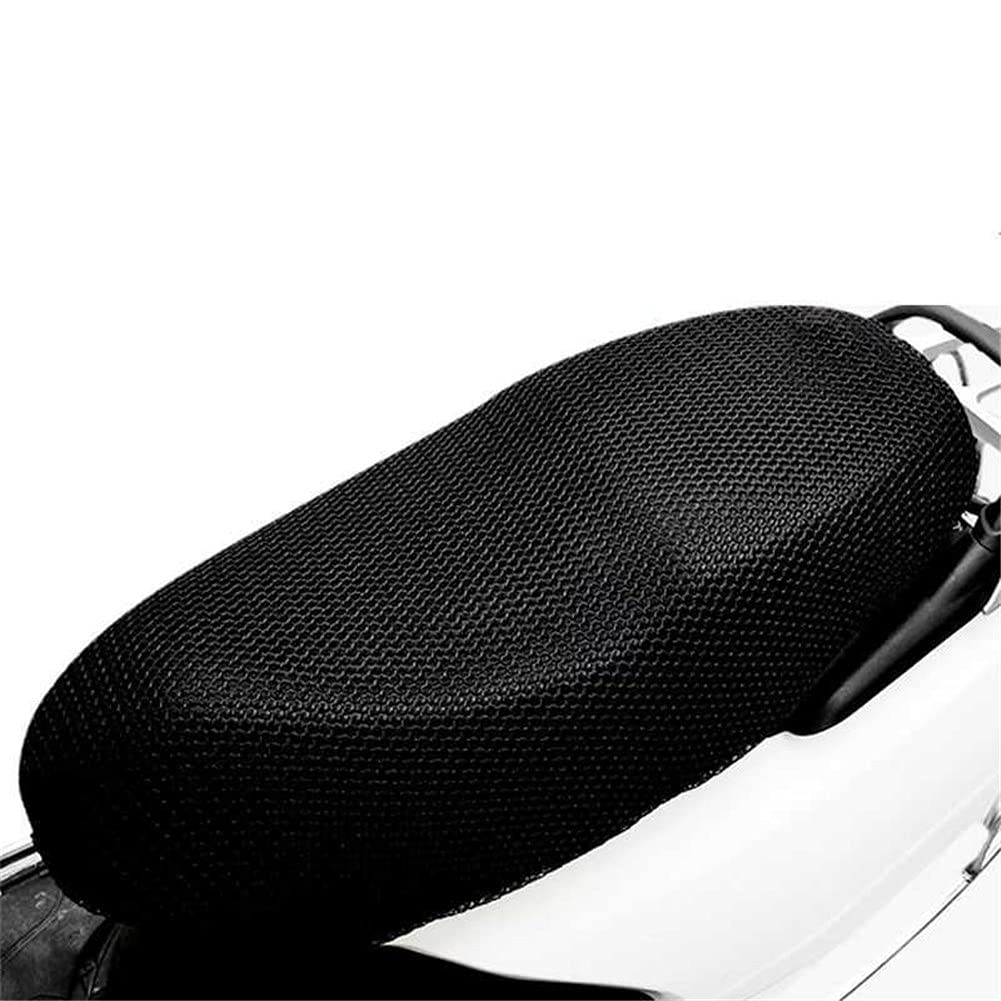 MoreChioce Motorrad Moped Sitzbezug, Universal 3D Mesh Motorrad Sitzbankbezug Anti-Rutsch Motorrad Schutzkissen Sonnenschutz Sitzbezug Atmungsaktives Kissen für Motorrad,XL von MoreChioce