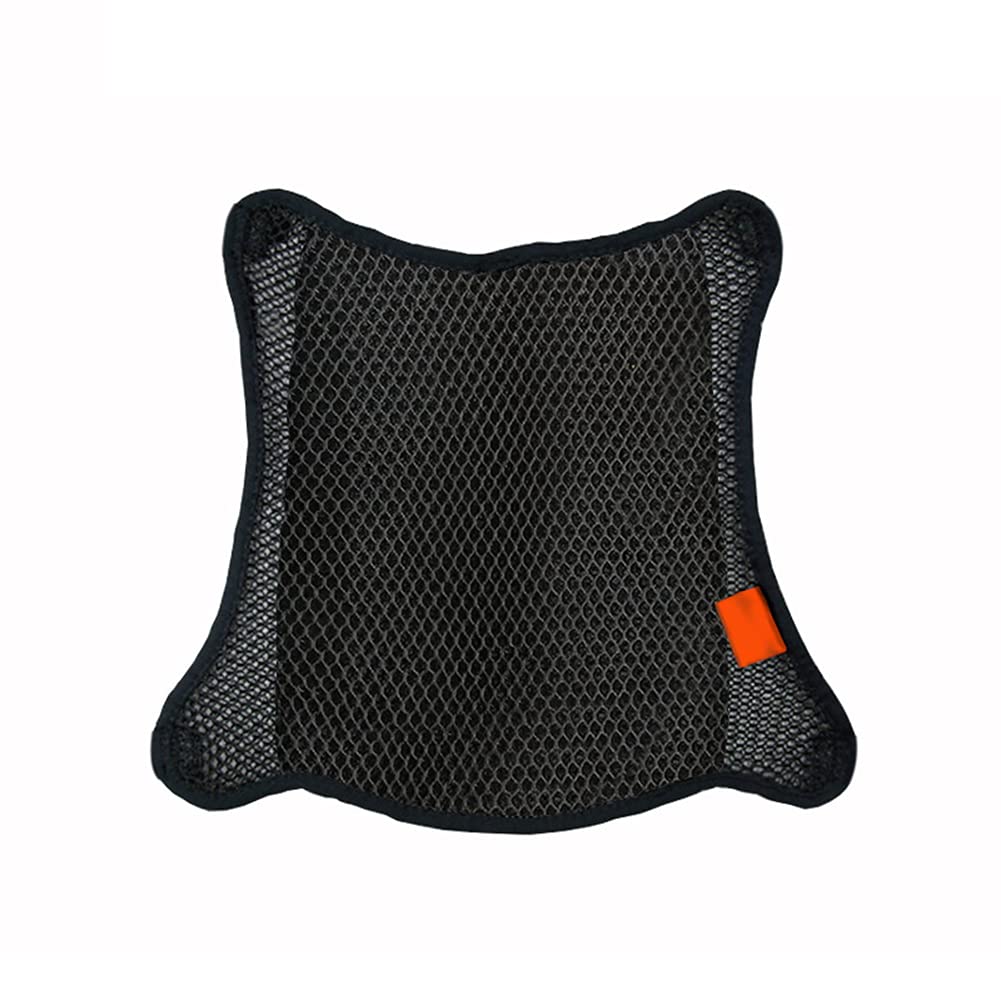 MoreChioce Motorrad Sitzbezug, Universal Motorrad Sitzkissen 3D Mesh Atmungsaktiv Sitzbankabdeckung rutschfeste Sitzschutz Wärmedämmung Sonnenschutz Kissenbezug Motorrad Sitzkissen,Doppelschicht L von MoreChioce