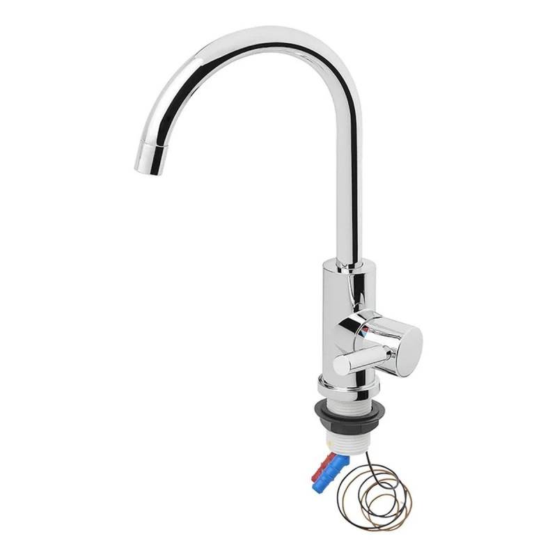 Kalt-Warm Wasserhahn Mischbatterie Keramik Trend S R75 12V Ø33 mm chrom Campingwasserhahn für Wohnmobil Wohnwagen von Moritz