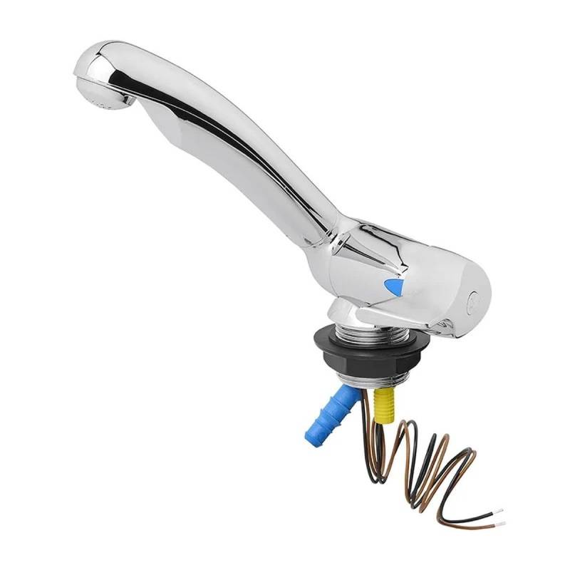 Kalt-Wasserhahn Keramik Style 12V Ø33 mm chrom Campingwasserhahn für Wohnmobil Wohnwagen von Moritz