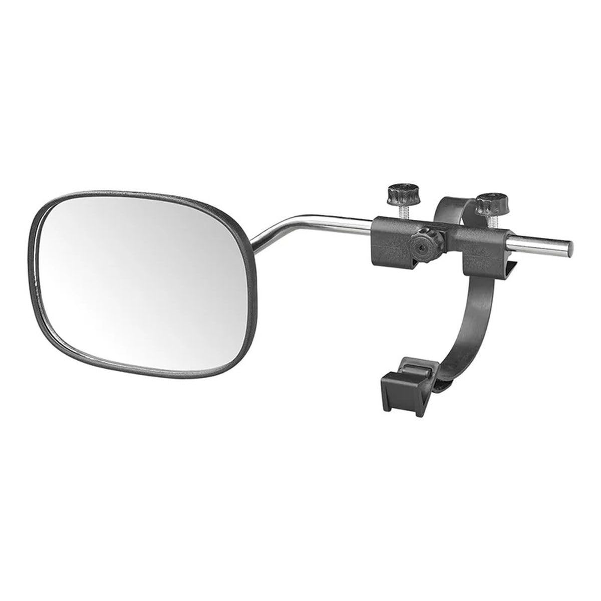 Universal Wohnwagenspiegel mit konvexem Glas zur Vergrößerung des Blickwinkels beim Wohnwagenfahren - schwarz - verstellbare Befestigung mit Clips & Gummiband Universal Wohnwagenspiegel mit konvexem Glas zur Vergrößerung des Blickwinkels beim Wohnwagenfahren - schwarz - verstellbare Befestigung mit Clips & Gummiband von Moritz