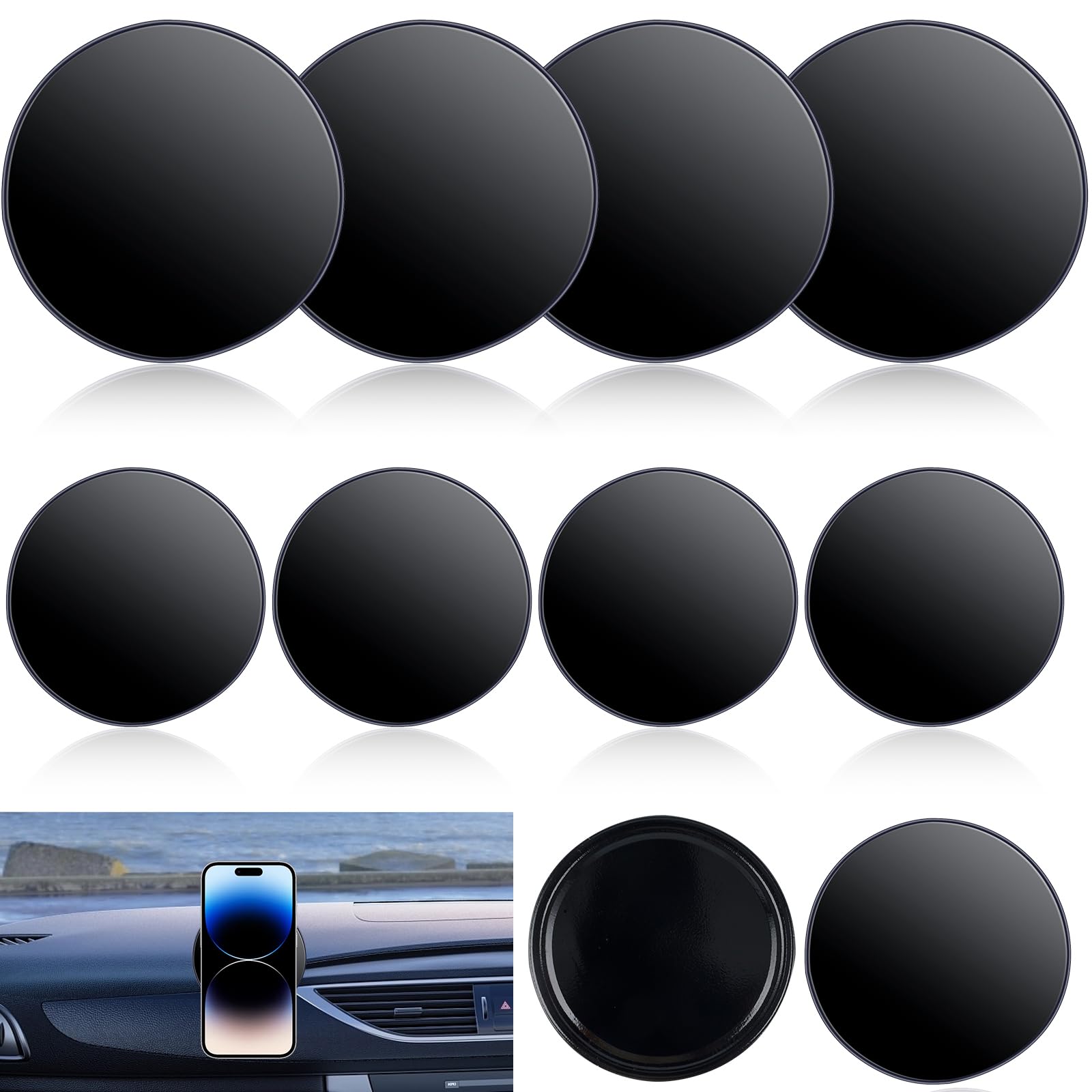 8 Stück Auto Armaturenbrett, Waschbare Anti Rutsch Pad Auto, Wiederverwendbarer Doppelseitig Klebende Silikon Pads, Selbstklebende Auto Armaturenbrett Klebepad für Handy, Sonnenbrillen 8 Stück Auto Armaturenbrett, Waschbare Anti Rutsch Pad Auto, Wiederverwendbarer Doppelseitig Klebende Silikon Pads, Selbstklebende Auto Armaturenbrett Klebepad für Handy, Sonnenbrillen von Morocket