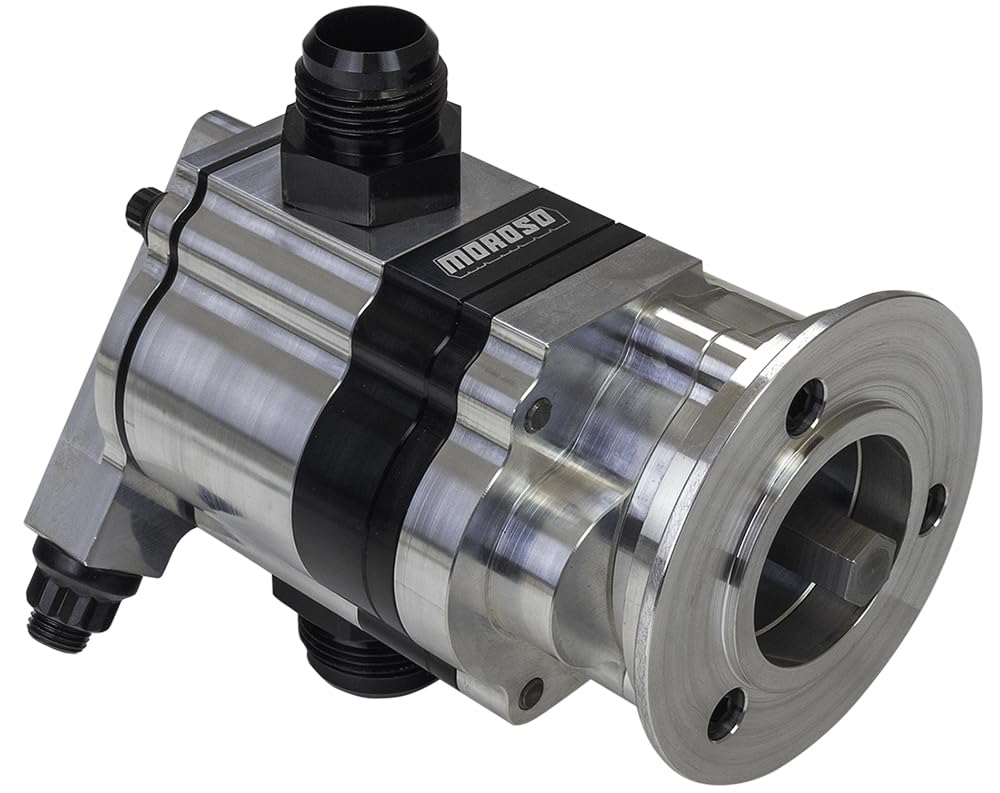 Moroso 22351 Einstufige externe Ölpumpe, passend für Noonan Hemi mit V-Band-Halterung, 4,6 cm Druckabschnitt von Moroso
